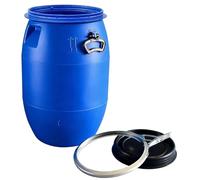 JIAOCKJIAO Botte a collo largo blu con coperchio, tanica acqua for spedizioni e stoccaggio industriale Contenitore di fermentazione, serbatoio per acqua piovana Anello di chiusura(60L)