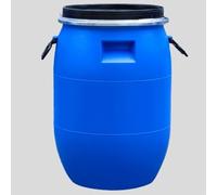 JIAOCKJIAO Botte a Collo Largo Plastica con Coperchio, Tanica Acqua Blu Dal Design Ermetico con Chiusura a Leva in Metallo, Serbatoio Acqua di Emergenza for la Casa Del Ristorante di Fabbrica(30L)