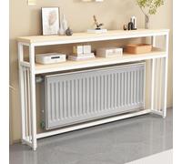 JIAOCKJIAO Mensola Lunga da Posizionare Sopra Il Termosifone, Tavolo Console con Doppio Ripiano Superiore Per Riporre Oggetti, Tavolino Consolle con Struttura In Metallo(47x6x47in/120x15x120cm)