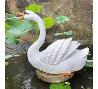 JIAOCKJIAO Sputacchiera per Laghetto, Irrigatore a Spruzzo per Fontane da Giardino, Cascata Decorativa in Resina con Pompa, Ornamenti per La Circolazione dell'Acqua Nell'acquario