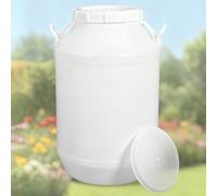 JIAOCKJIAO Tanica di plastica con coperchio ermetico, Botte a collo largo