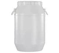 JIAOCKJIAO Tanica di Plastica con Coperchio, Serbatoio Acqua Botte a Collo Largo