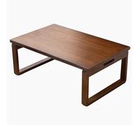 JIAOCKJIAO Tavolino da Tè Pieghevole Portatile In Bambù, Tavolo Basso In Stile Giapponese per Sedersi E Meditare, Tavolino Robusto D'appoggio Laterale da Caffè(Brown,70x50x31cm/27x20x12in)