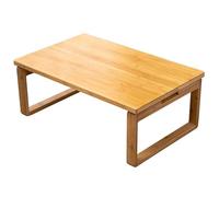 JIAOCKJIAO Tavolino da Tè Pieghevole Portatile In Bambù, Tavolo Basso In Stile Giapponese per Sedersi E Meditare, Tavolino Robusto D'appoggio Laterale da Caffè(Natural,80x50x31cm/31x20x12in)