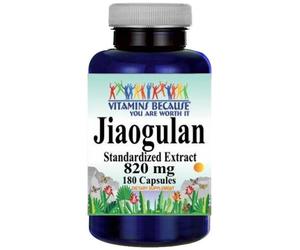 Jiaogulan 820Mg 180Caps Gynostemma Pentaphyllum/Attivatore AMPK Standardizzato