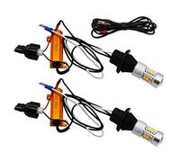 JIAOJIAO Han-Store Fit for No Hyper Flash Ba15s BAU15S 1156 P2 1w T20 W21W 7440 LED Front Turn Signal Daytime Running Light Dual Mode No Error Drl. Lamp 12V (Emitting Color : 1156 BA15S P21W LED)