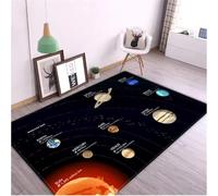 JIAOJING Tappetini Per Sistemi Solari Tappeto Planet Per Camera Tappeto Antiscivolo Per Gioco O Area Di Gattonamento Decor 160X280Cm
