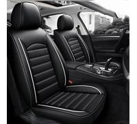 Jiaoqingni Auto Set Coprisedili per BMW F10 5 Series F11 G30 G31 E39 E60 E61 F07 F18 G38,Confortevole Traspirante Coprisedile Auto in Pelle Accessori Interni,D-Black And White