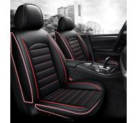 Jiaoqingni Auto Set Coprisedili per Jaguar X-Type x Type 2001-2004 2005 2006 2007 2008 2009,Confortevole Traspirante Coprisedile Auto in Pelle Accessori Interni,B-Black And Red