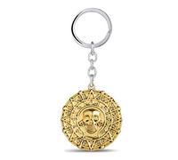JIAORLEI Portachiavi con moneta d'oro Pirati dei Caraibi può drop-shipping Portachiavi in metallo per regalo Portachiavi per gioielli per auto