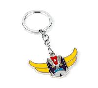 JIAORLEI Portachiavi da uomomazinger Z Portachiavi in metallo Ufo Robot Goldrake Logo Pendenti Girocollo Portachiavi per auto Donna Ragazzo Fan Gioielli regalo