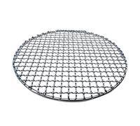 jiashemeng Padella per Barbecue, Griglia per Barbecue Rotonda in Acciaio Inossidabile, Griglia per Arrosti, Rete Antiaderente per Barbecue 26 Centimetri