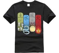 jiashunbi Japanese Shirt Men Miyazaki Hayao Spirit Away T Shirt Men Men Cartoon Clothes Summer T-Shirt