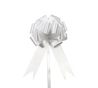 JIASHUNHE Coccarde Matrimonio 30 Pezzi di Fiocchi da Tirare, Nastri for Feste Compleanno, Confezioni Regalo, Decorazioni for Auto(White)