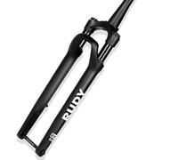 JIASHUNHE Forcella MTB 700C Forcella for Bici da Strada Sospensione 100 * 12MM Ammortizzatore ad Aria e Olio conica for Freno a Disco Fuoristrada Ghiaia(Matte UD White Logo)