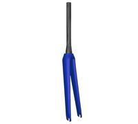 JIASHUNHE Forcella MTB Forcella for Bici da Strada Completamente in Carbonio V Brake 700C for Bicicletta in Fibra di 100x9mm in Tubo Conico 39,8mm Anteriore(Blue Matte)