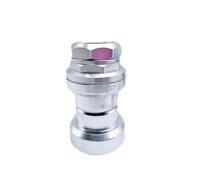 JIASHUNHE Serie Sterzo Serie sterzo con Cuscinetti sigillati for Bicicletta Pieghevole Set di Ciotole modificate Integrate ultraleggere da 98 g in Lega 34 mm(Silver)