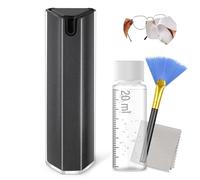 JiaTeums Detergente per display auto, spray per schermo triangolare, per schermo LCD, TV, touch screen, 18 ml + 20 ml, liquido (grigio)