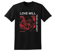 JIATU Love Will Tear Us Apart Lil Peep T-Shirt Funny Vintage Gift for Men Black Tee S