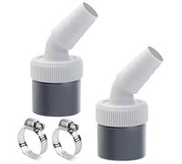 Jiavlyx 2 Pezzi Raccordo Scarico Per Lavatrice E Per Lavastoviglie, Ingresso Ø18-24 Mm E Uscita Ø40 Mm, Con 2 Stringitubo, Per Scarico Lavatrice, Asciugatrice, Lavastoviglie