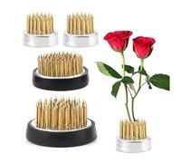 Jiavlyx 4 Pezzi Misure Differenti Fiore Rotonda, 23/23/34/46mm Disposizione dei Fiori Pin, Rotondo Ikebana, Ikebana Kenzan, Rana Fiore Adatto per Giardino, Hotel, Ristorante, Soggiorno