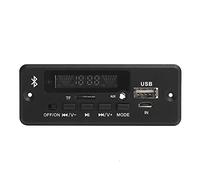 Jiawu 02CABT Scheda di Decodifica WAV Universale Modulo MP3 Bluetooth 5.0 Chiamata in Vivavoce Decodificatore USB/SD/FM/AUX con Controllo APP e Riproduzione Selezione Cartella (BLACK)