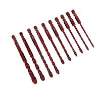 Jiawu 10 Pezzi Strade in Muratura di Cobalto Alto per Cemento Bit 1/8 Pollici a 1/2 Pollice per Mattoni di Vetro Piastrelle