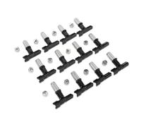 Jiawu 12 Punte per Spruzzare Acciaio Inossidabile Permanente e Siringhe Indecise in Spruzzatura Addominali per Vari Progetti