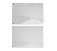 Jiawu 15.7x11.8in Calendario Mensile Acrilico e Memorandum Vuoto con 6 Marchi Animati, Nidge Planning Authority di Easy Easy, per Organizzare il Piano Quotidiano Dell'ufficio a Casa