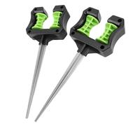 Jiawu 2 Punte Guida per Tubo da Giardino, Supporto per Tubo da Giardino Leggero in ABS con Parte Superiore Girevole Resistente, per irrigazione del Prato e Protezione delle Piante