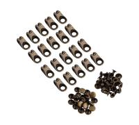 Jiawu 20pcs Ganci per Lacci delle Scarpe, Accessori con Rivetti per