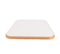 Jiawu 23.23x15.35in Desktop Rettangolare della Barca, Coperchio del Tavolo in Legno Massiccio per Rimorchi, Yacht (WHITE)