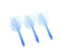 Jiawu 2BA Integrated Dart Shafts And Flights, 3 Pz, Trasparente, Anti | Set combinato di accessori per freccette, materiale ABS, lunghezza 80 mm, design flessibile, adatto a canne standard, per
