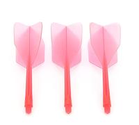 Jiawu 2BA Integrated Dart Shafts And Flights, 3 Pz, Trasparente, Anti | Set combinato di accessori per freccette, materiale ABS, lunghezza 80 mm, design flessibile, adatto a canne standard, per