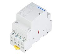 Jiawu 4P 4NO 20A Contattore AC per Uso Domestico, Montaggio su Guida DIN | Design modulare compatto, cablaggio con terminale a vite, per scatola di distribuzione domestica, durata elettrica 100.000