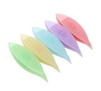 Jiawu 5 Pezzi Navette per Chiacchierino in Plastica, Set Colorato per | Set navetta per chiacchierino in plastica con 5 colori per cucito a mano, merletti fai-da-te, accessori per maglieria e