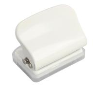 Jiawu ABS Iron Iron 5 Hole Paper Punker - Strumento di Danza a Buca Lunga per Organizzare i Documenti Ideali per gli Specialisti Dell'ufficio (WHITE)