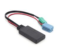 Jiawu Adattatore Audio per Auto Bluetooth 5.0 Mini ISO 6 Pin 8 Pin Connettore per Espace Laguna 2005-2011, Cavo AUX Plug and Play Adattatore per Autoradio