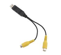 Jiawu Adattatore di Uscita Video USB CVBS, Trasmissione HD, Adattatore per Cavo di Interfaccia USB Facile Usare, Intrattenimento per Veicoli
