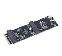 Jiawu Adattatore PCIe NVMe Doppio per 2230 Key E Key M | L'adattatore PCIE Doppio M.2 Supporta AX210, AX200, 9260AC, Nessun Driver Necessario, Plug and Play per Win 11/10, Linux