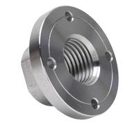 Jiawu Adattatore per Mandrino 3 Pollici 3 Pollici, Piastra per Facciata in Acciaio per Tornio in Legno, Lunghezza 33 Mm 71 Mm Larghezza il Vostro del Tornio in Legno per Lattiera per