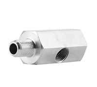 Jiawu Adattatore per Sensore Pressione Olio, T Universale da 1/8" NPT per di Alimentazione e Manometro, T per Manometro Olio con Filettatura M10x1,0 Maschio-femmina, Raccordo a con Guarnizione