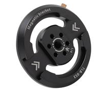 Jiawu Adattatore per Treppiede Magnetico per Telefono, Forte Rotazione Magnetica a 360 Supporto per Treppiede Magnetico Universale con Filettatura da 1/4", Adattatore per Montaggio su Telefono a 360