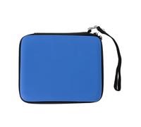 Jiawu BASSO CONSOLE DI PROTEZIONE PER 2DS con 8 Portate da Gioco - Borsa da Gioco da con Shell Duro Ammortizzante (BLUE)