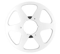 Jiawu Bobina di Nastro Vuota, Bobina di Avvolgimento Audio da 1/4 10,5 Pollici su Bobine, Bobine di Avvolgimento Aperte Universali in Lega di Alluminio 6 Fori per L'archiviazione (Silver)