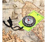 Jiawu Bussola Portatile con Base Acrilica, Navigazione | Mini bussola con lente d\'ingrandimento, strumento di lettura della mappa, orientamento, escursionismo, campeggio,