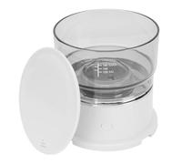 Jiawu Caffettiera Automatica Portatile, Pompa Potente, Grande capacità, ABS, Acciaio Inossidabile, Argento, 1 Manuale Utente