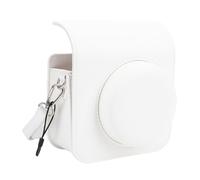 Jiawu Camera Istantanea Borsa in Pelle PU, Custodie per Viaggi Dura, Custodie per la Fotocamera Digitale Mini 41 Fujifilms con Cinghia Regolabile Rimovibile (bianco)
