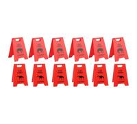 Jiawu Cani Vomitano Il Pannello di Avvertimento, Design Accattivante per Un Marcatore di Posizione Preciso, Materiale Plastico Durevole, Adattato a Vari Parametri (Rosso)