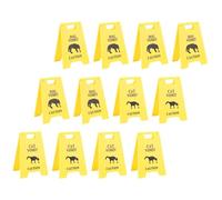 Jiawu Cani Vomitano Il Pannello di Avvertimento, Design Accattivante per Un Marcatore di Posizione Preciso, Materiale Plastico Durevole, Adattato a Vari Parametri (Yellow)